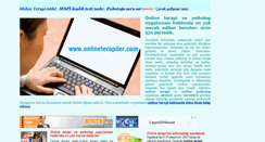 Desktop Screenshot of onlineterapiler.com